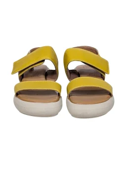 UnLace - Yellow & Cream Strappy Sandals Sz 10