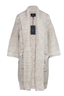 Unreal Fur - Cream Chunky Knit Cardigan Sz S