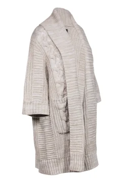 Unreal Fur - Cream Chunky Knit Cardigan Sz S