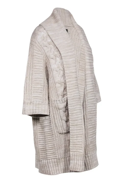 Unreal Fur - Cream Chunky Knit Cardigan Sz S