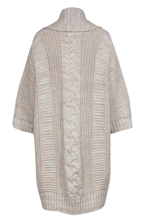Unreal Fur - Cream Chunky Knit Cardigan Sz S