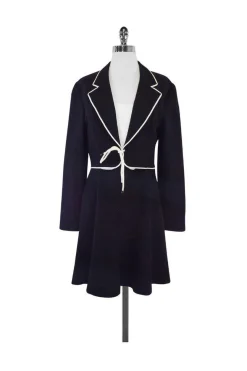Valentino - Black & White Suit Dress Sz 10