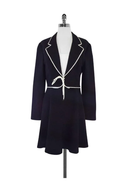 Valentino - Black & White Suit Dress Sz 10