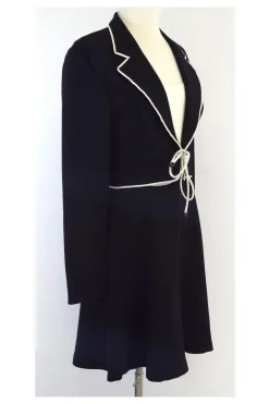 Valentino - Black & White Suit Dress Sz 10