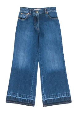 Valentino - Blue Washed Flare Leg Denim Jeans Sz 6