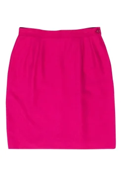 Valentino - Deep Pink Pencil Skirt Sz 8