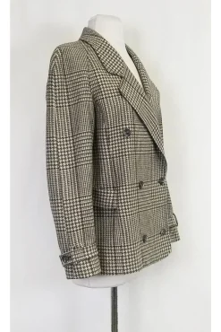 Valentino - Grey Printed Blazer Sz 10