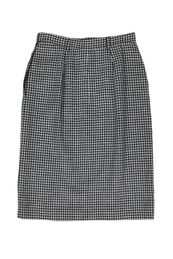 Valentino - Navy & White Houndstooth Skirt Sz 8