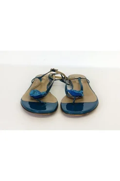 Valentino - Teal Floral Sandals Sz 9.5