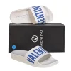 Valentino by Mario Valentino - White & Blue Logo Slide Sandals Sz 6