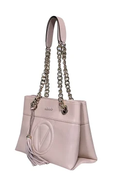 Valentino by Mario Valentino - Blush Pink Leather Chain Strap Shoulder Bag