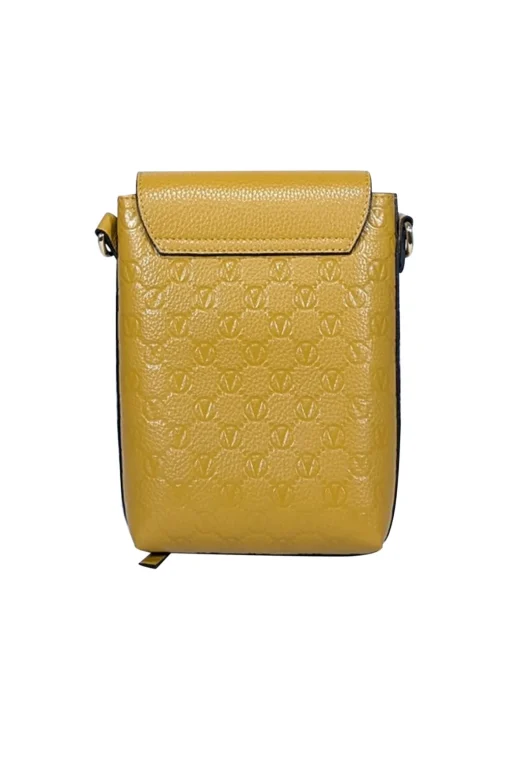 Valentino by Mario Valentino - Mustard Yellow Embossed Logo Crossbody Bag