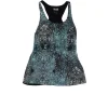 Vena Cava - Blue & Black Abstract Print Silk Tank Sz 2
