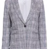 Veronica Beard - Beige, Black, & Blue Plaid Blazer Sz 10