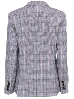 Veronica Beard - Beige, Black, & Blue Plaid Blazer Sz 10