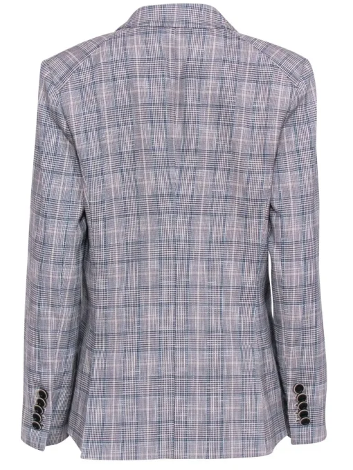 Veronica Beard - Beige, Black, & Blue Plaid Blazer Sz 10