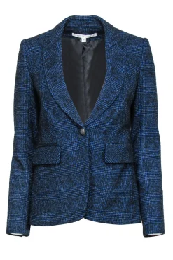 Veronica Beard - Blue & Black Single Button Blazer Sz 2
