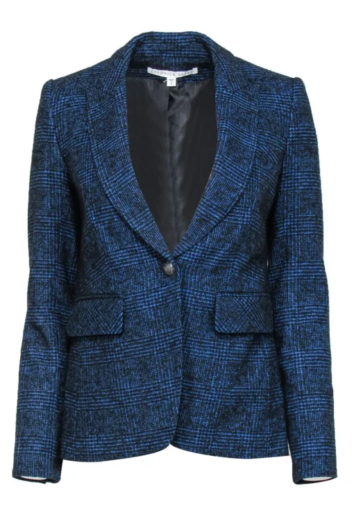 Veronica Beard - Blue & Black Single Button Blazer Sz 2