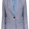 Veronica Beard - Blue, White, & Tan Houndstooth Blazer Sz 6