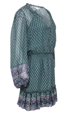 Veronica Beard - Green Long Sleeve Mini-Dress Sz 8