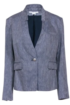 Veronica Beard - Navy & Cream Blend Single Button Blazer Sz 14