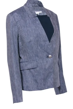 Veronica Beard - Navy & Cream Blend Single Button Blazer Sz 14
