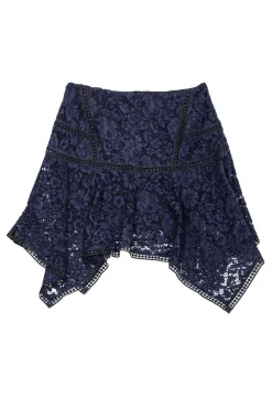 Veronica Beard - Navy Blue Lace Skirt Sz 0