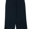 Veronica Beard - Navy Straight Leg Cropped Trousers w/ Buttons Sz 12