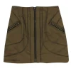 Veronica Beard - Olive Green Utility Zip-Up Miniskirt Sz 2