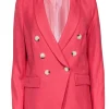 Veronica Beard - Peach Woven Double Breasted Blazer Sz 6
