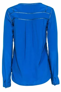 Veronica Beard - Teal Blue Long Sleeve Silk Blouse Sz 2