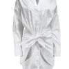 Veronica Beard - White Collared Long Sleeve "Roanoke" Shirtdress Sz 6