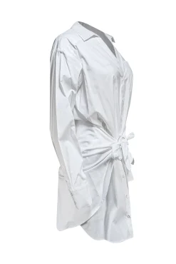 Veronica Beard - White Collared Long Sleeve "Roanoke" Shirtdress Sz 6