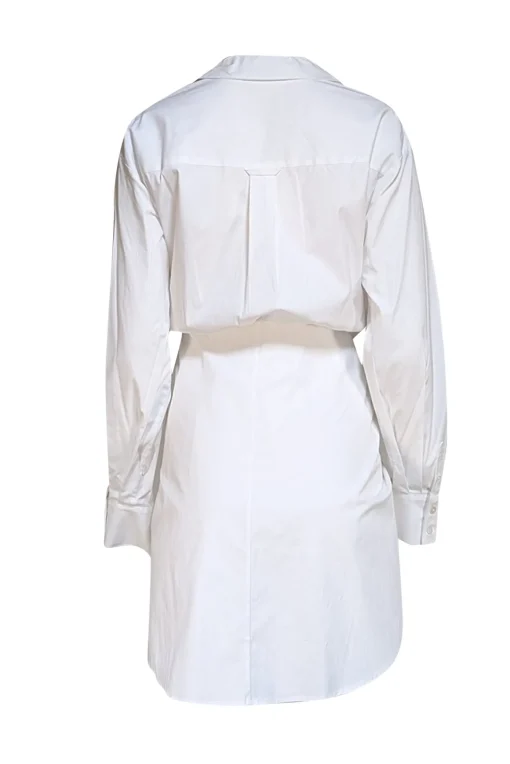 Veronica Beard - White Collared Long Sleeve "Roanoke" Shirtdress Sz 6