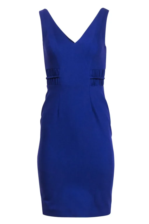 Versace - Purple Sleeveless Sheath Dress w/ Banded Waist Detail Sz 2