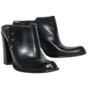 Via Spiga - Black Leather Block Heel Mule Pumps Sz 8.5