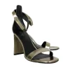 Via Spiga - Silver Ankle Strap Sandals Sz 6