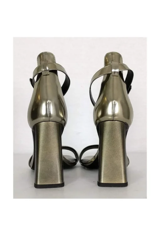 Via Spiga - Silver Ankle Strap Sandals Sz 6