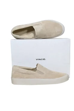 Vince - Beige Suede Slip On Sneakers Sz 9