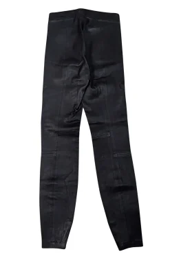 Vince - Black Lamb Leather Seamed Leggings Sz XS
