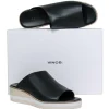 Vince - Black Leather Slide Sandals Sz 9