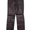 Vince - Black Leather Slim Fit Ankle Pants Sz S