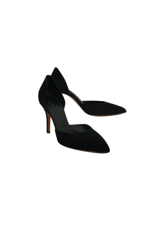 Vince - Black Suede Cut-Out Heels Sz 9.5