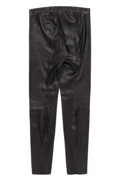 Vince - Brown Leather Panel Stitched Leggings Sz S