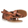 Vince - Brown Leather Strappy Thong Sandals Sz 10