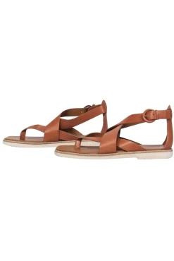 Vince - Brown Leather Strappy Thong Sandals Sz 10