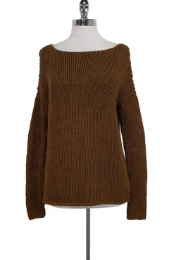 Vince - Brown Open Knit Sweater Sz L