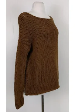 Vince - Brown Open Knit Sweater Sz L