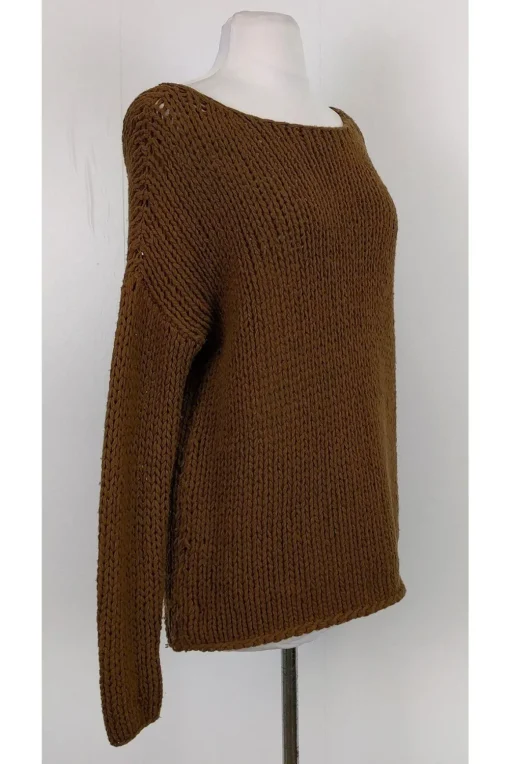 Vince - Brown Open Knit Sweater Sz L