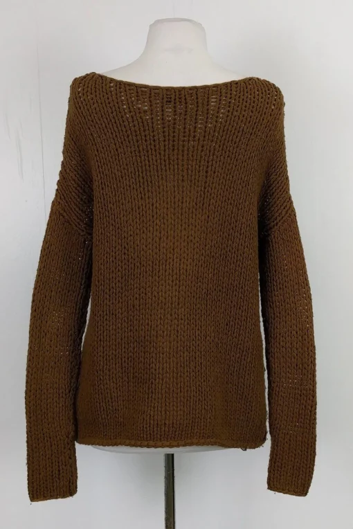 Vince - Brown Open Knit Sweater Sz L